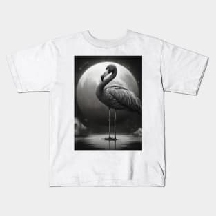 Dark Fantasy Flamingo Kids T-Shirt